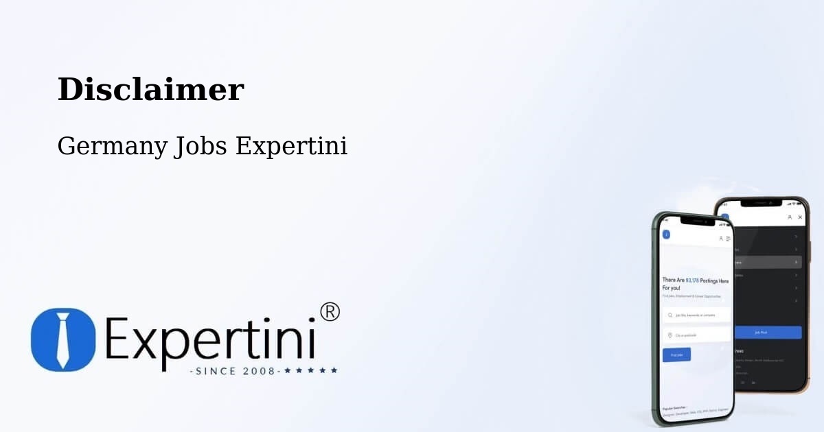 Disclaimer – Metzingen - Germany Jobs Expertini